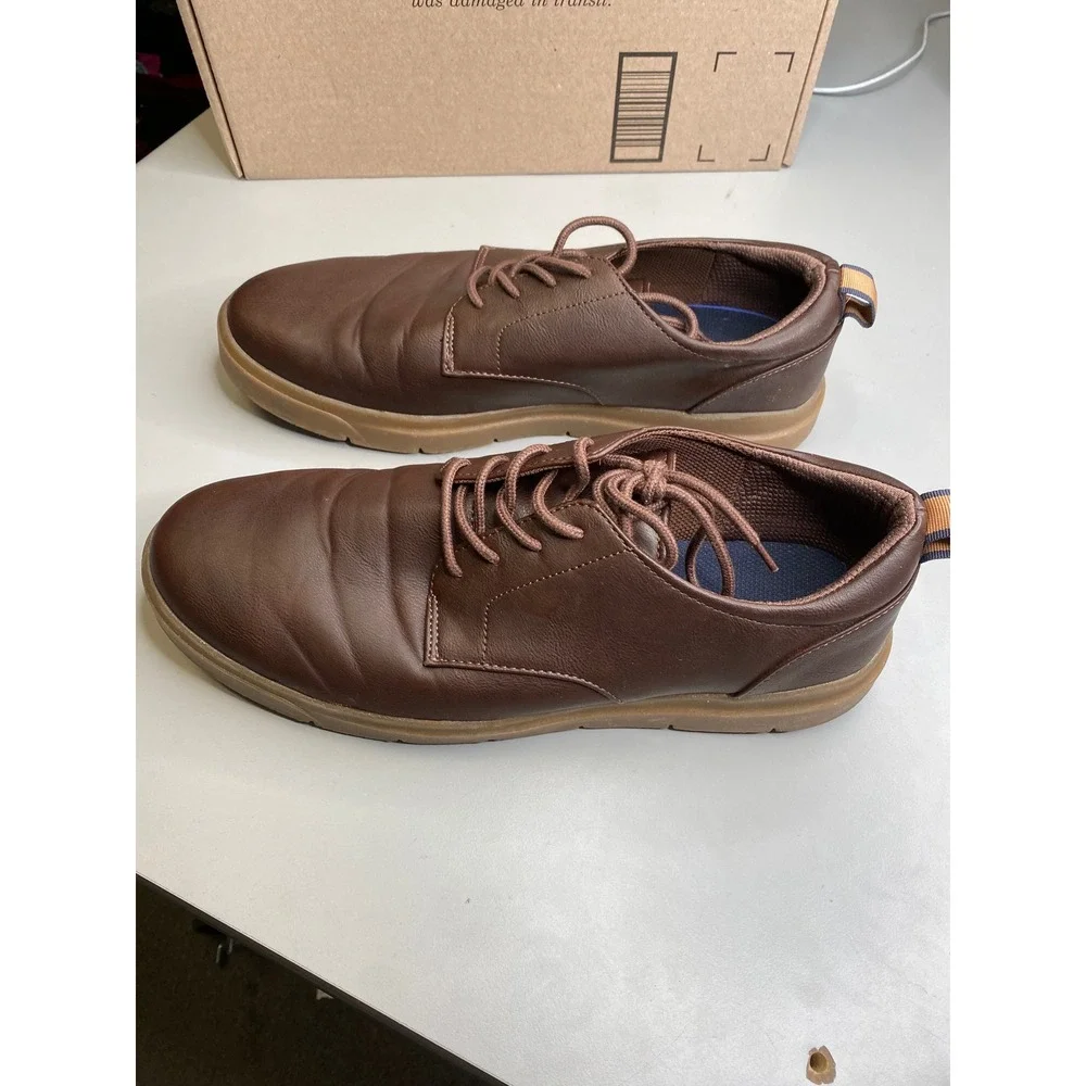 Dr. Scholls Madison Menox Brown Oxford Sneakers Mens 13W Wide Width